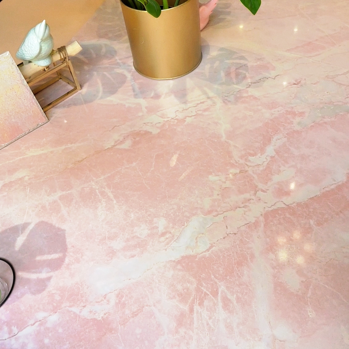 平替石材！粉红色公主地面大理石瓷砖法式INS柔光客厅背景大板