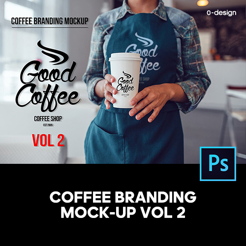 咖啡店一次性纸杯logo品牌VI应用设计贴图ps样机素材场景展示效果