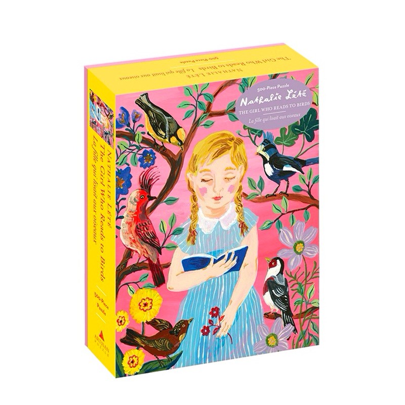 【现货】【500-Piece Puzzle】The Girl Who Reads to Birds 给小鸟读书的女孩 500片拼图 英文原版图书籍进口正版Nathalie Lete