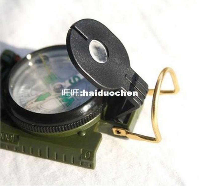 极速Mini Military Camping Marching Lensatic Compass Magnifie