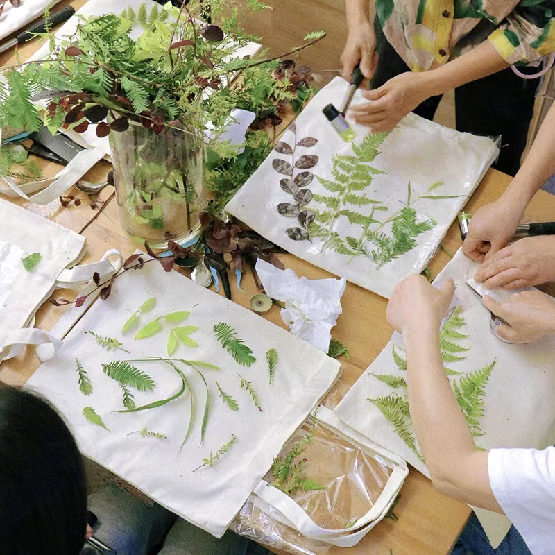 植物拓印材料包花草树叶敲拓染diy工具套装幼儿园儿童手工拓印画