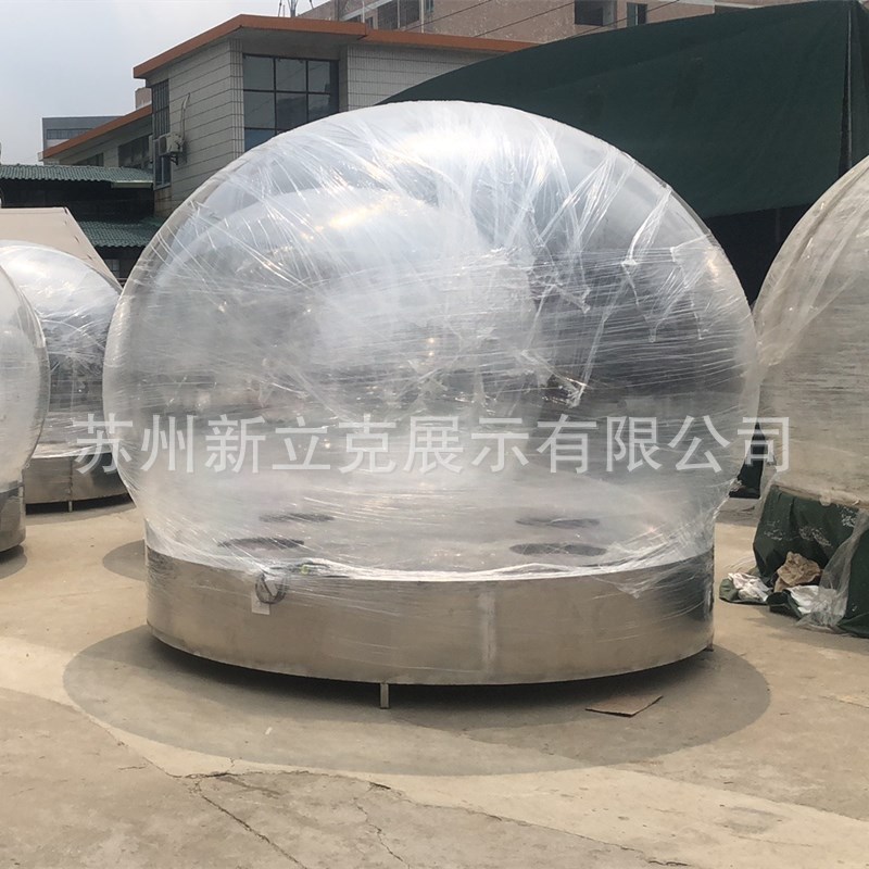 厂家超大亚克力球定制空心圆球透明球罩房地产公园活动展示球