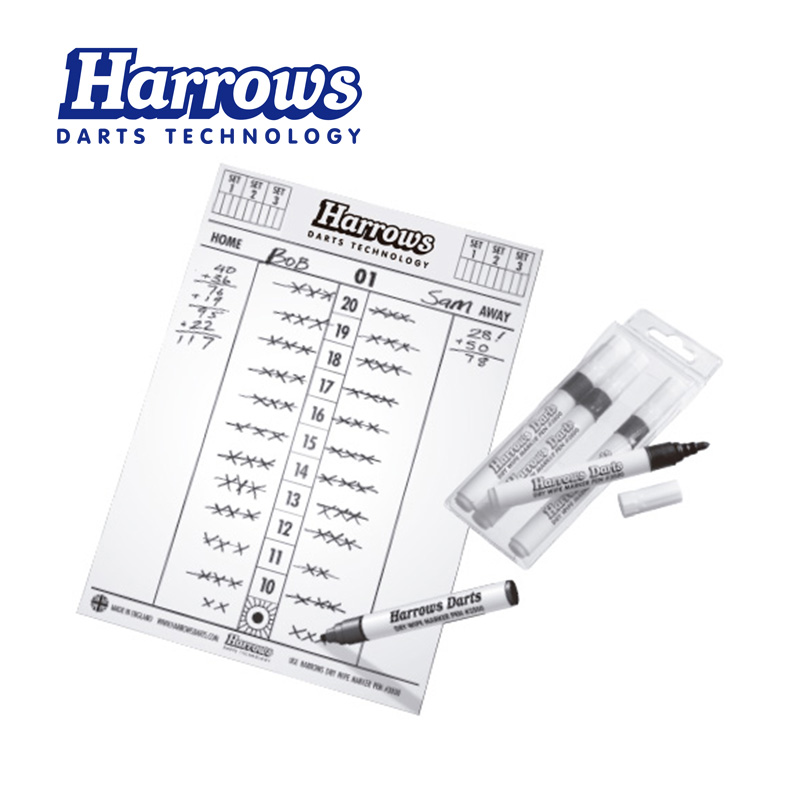 Harrows哈路士专业比赛飞镖计分板 计分牌 英国原装进口