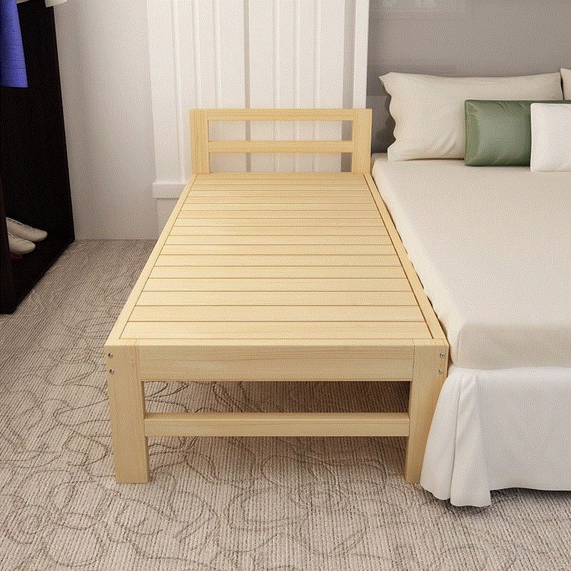 定做床加宽床实木单人拼床边床松木床架加长床板儿童床婴儿拼接床