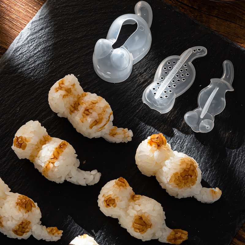 日本进口小猫咪饭团模具日式寿司米饭萝卜泥土豆泥造型便当盒工具