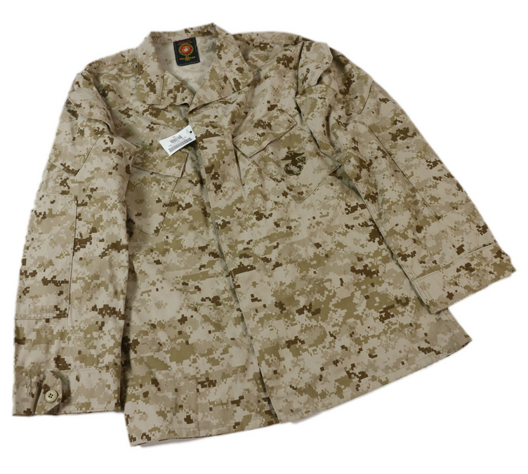 美国产公发军版美国海军陆战队MCCUU沙漠数码迷彩作战服上衣外套