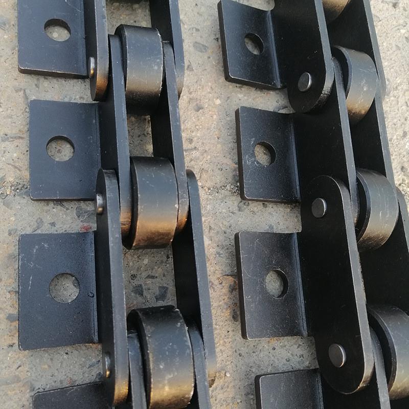 厂家供应碳钢工业链条大节距弯板带耳传动链条刮板机板式输送链条