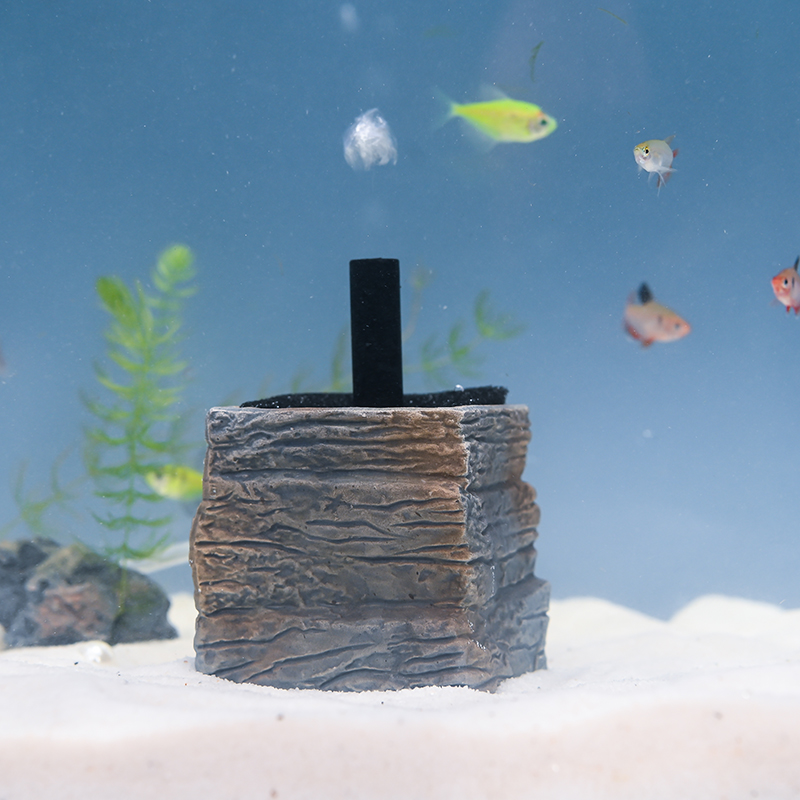 陶瓷水妖精鱼缸装饰摆件家用养鱼水族箱增氧泵气泡石盆景景观造型