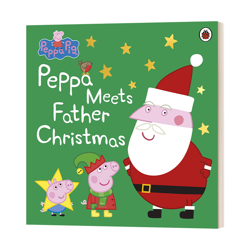 英文原版 Peppa Pig Peppa Meets Father Christmas 小猪佩奇见圣诞老人 英文版 进口英语原版书籍