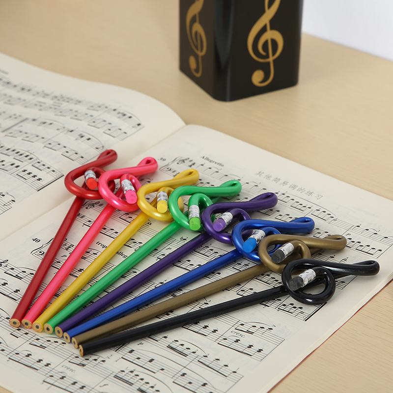 创意高音符号铅笔乐器钢琴造型儿童个性音乐文具奖品学生礼品特价