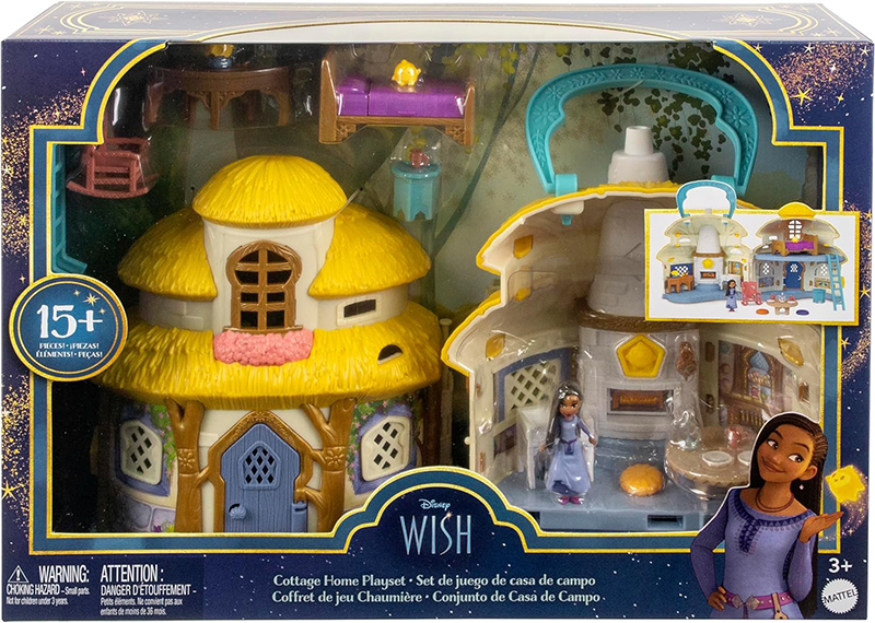 迪士尼动漫电影愿望人物公主娃娃玩具小屋模型正版 Disney Wish