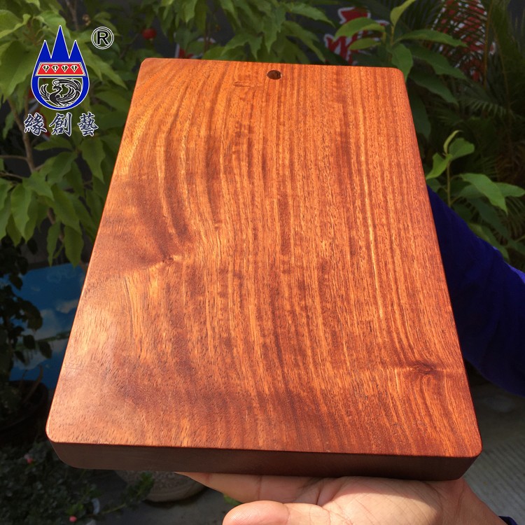 红木厨房砧板大果紫檀实木整料30cm一物一图天然原木瑕疵特价菜板