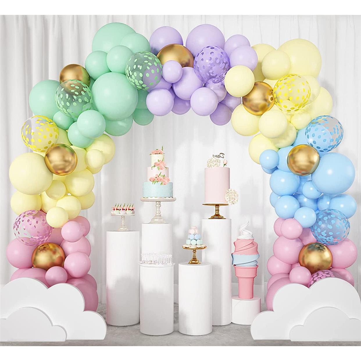 生日布置男孩童装饰女儿家里2两岁气球套装主题派对活动婚庆结婚