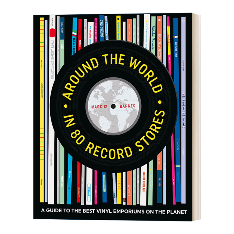 英文原版 Around the World in 80 Record Stores 全球80家唱片店 全球最棒黑胶唱片商店指南 精装 英文版 进口英语原版书籍