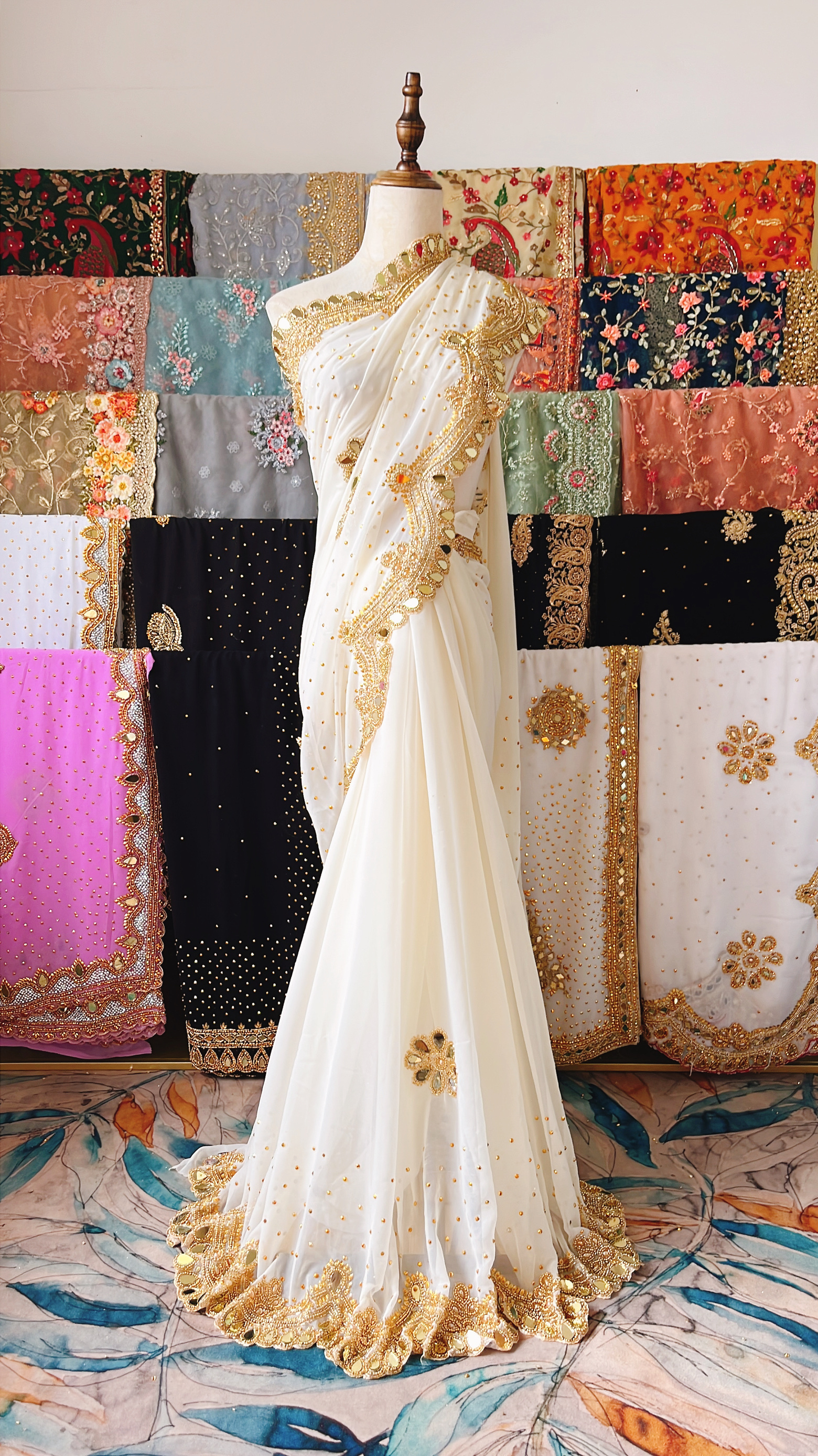 印度重工刺绣钉珠6米大纱丽尼泊尔泰国服饰  年会旅游/顺丰包邮
