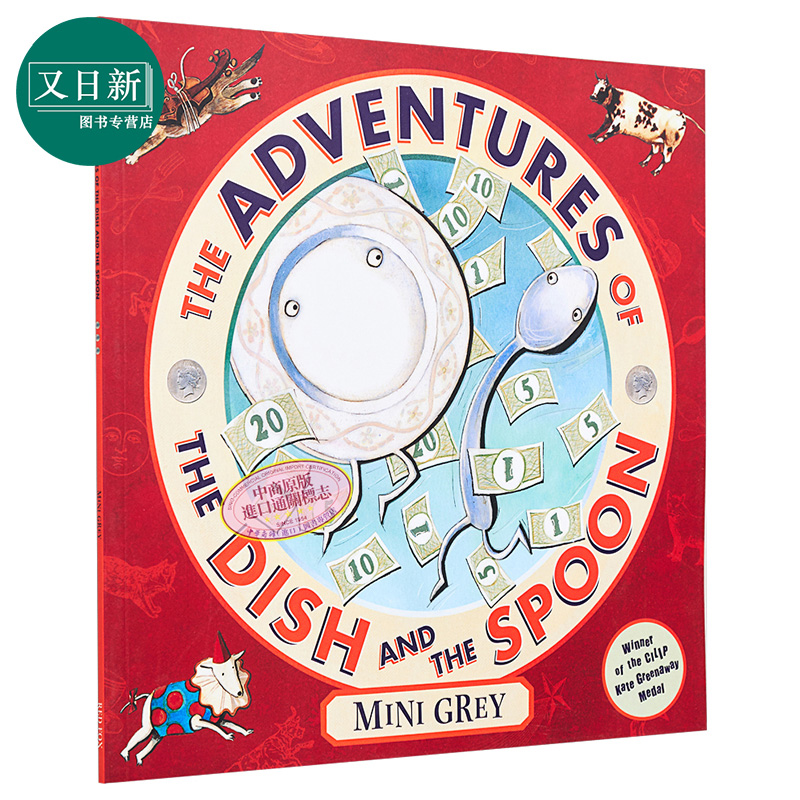 The Adventures Of The Dish And The Spoon 米妮格雷 盘子和勺子的历险记 英文原版 进口原版 童书 Mini Gray