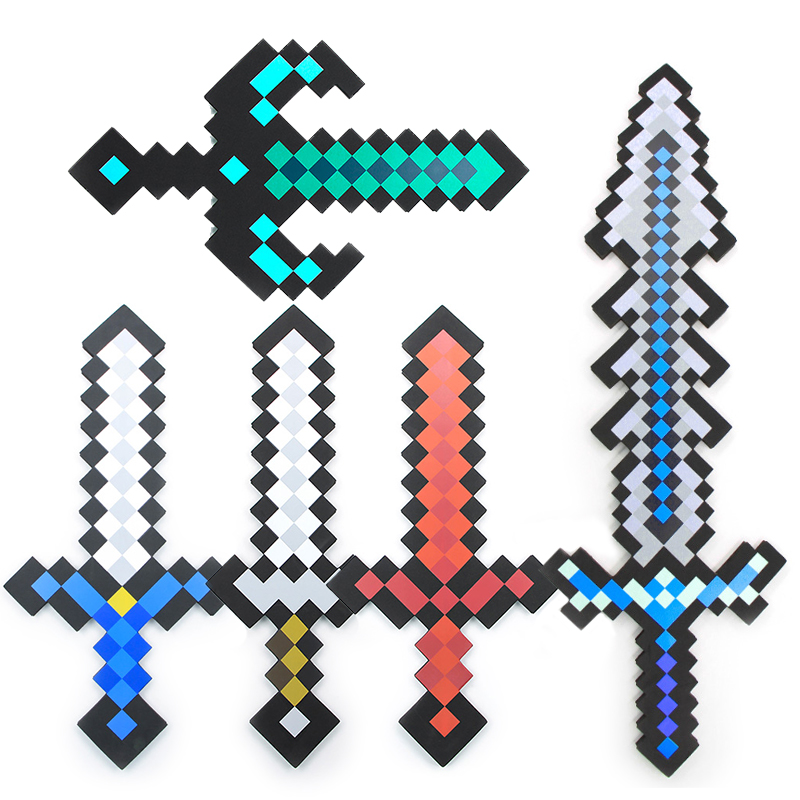 我的世界玩具剑附魔钻石剑 EVA泡沫武器装备游戏模型实物同款道具