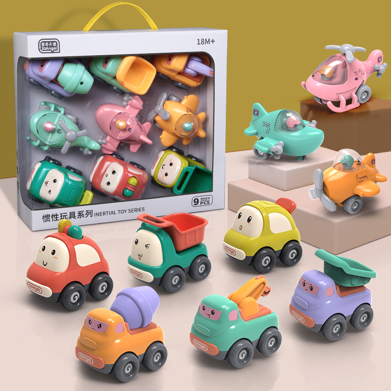 宝宝惯性玩具车模型儿童卡通小汽车回力车6个月以上男孩1-3岁礼物