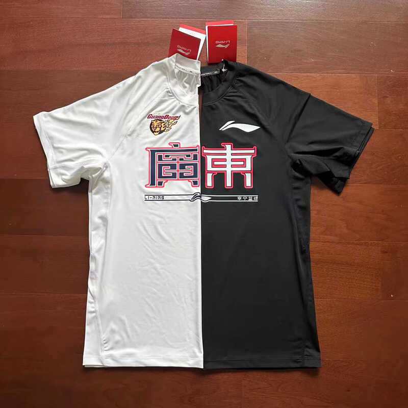 夏季cba短袖23-24赛季广东队宏远男子训练篮球T恤运动速干上衣