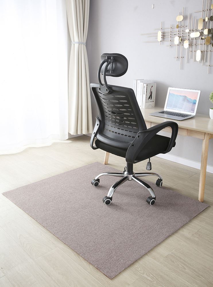 灰色电脑椅地垫办公室地毯整铺书房卧室防滑电脑桌转椅电竞椅垫子