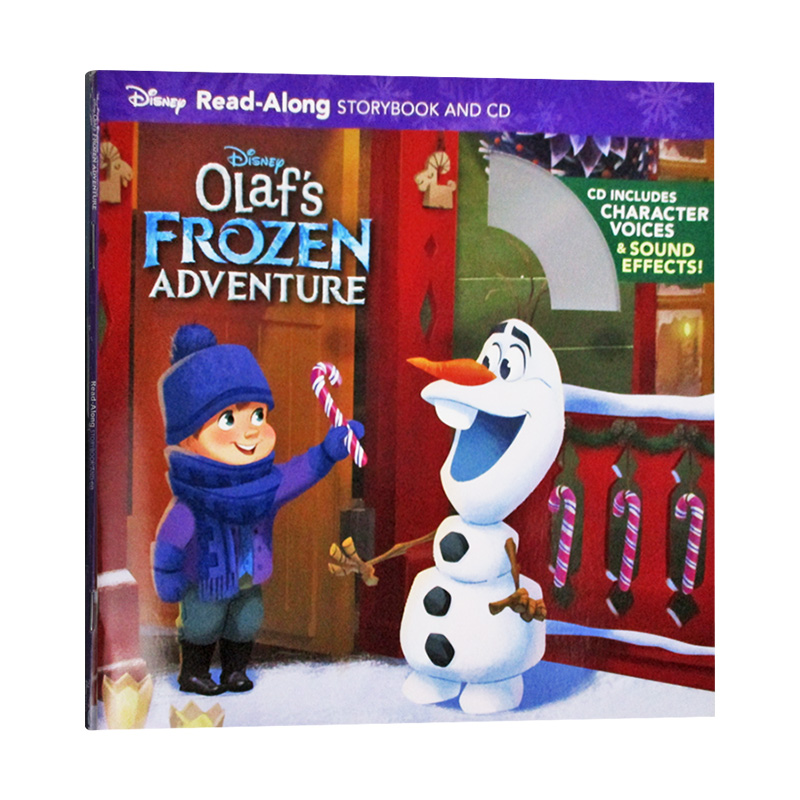 冰雪奇缘雪宝的冰雪大冒险 英文原版 Olaf's Frozen Adventure 附CD迪士尼独立阅读系列 英文版儿童英语故事绘本 进口英语书籍