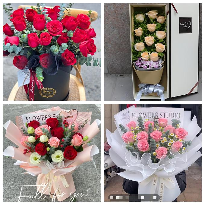 广西梧州市万秀区龙圩区长洲区同城花店订玫瑰生日鲜花送老婆女友
