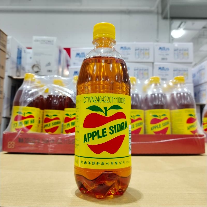 costco代购 中国台湾苹果西打 苹果味碳酸饮料 600ml 可调酒使用