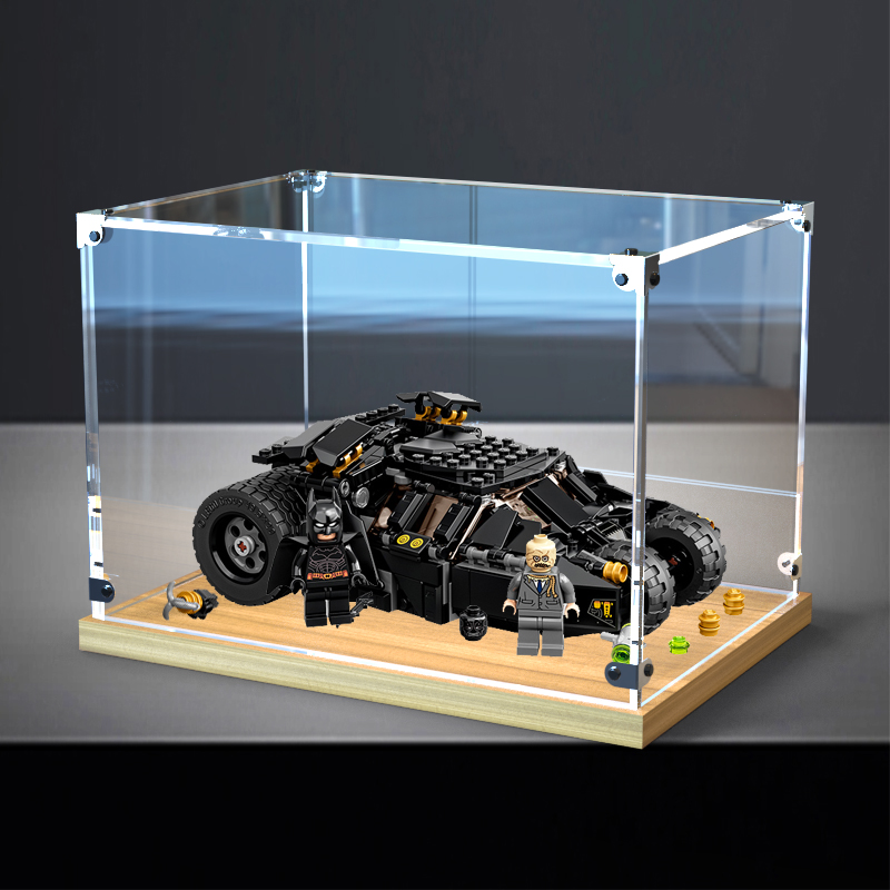 亚克力展示盒适用乐高76239超级英雄系列黑暗骑士小蝙蝠车收纳盒