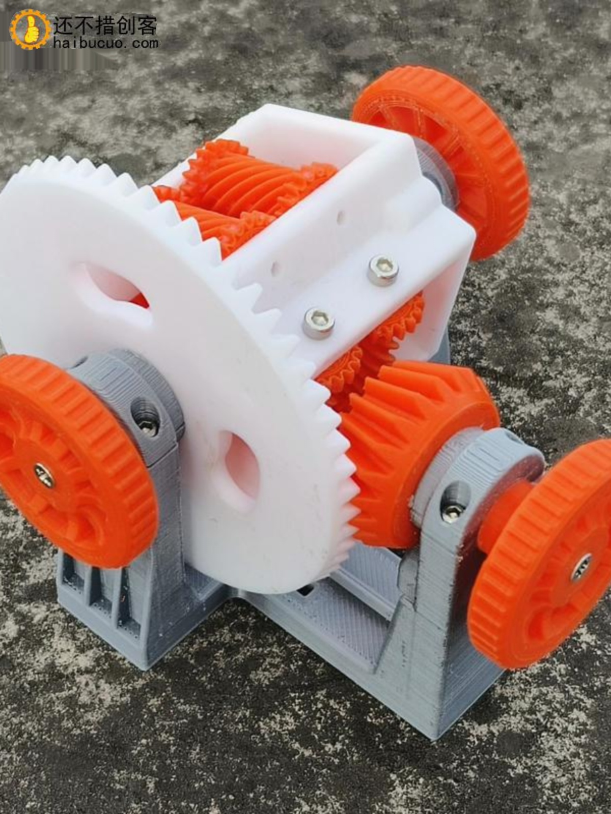 新品3D打印托森自锁差速器防滑中央差速器模型教学摆件原理