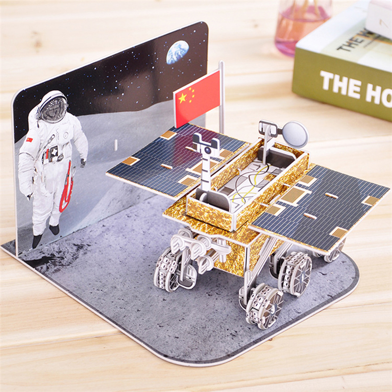 加大号拼图立体3D玉兔号月球车登月探测器模型科普道具动手脑玩具