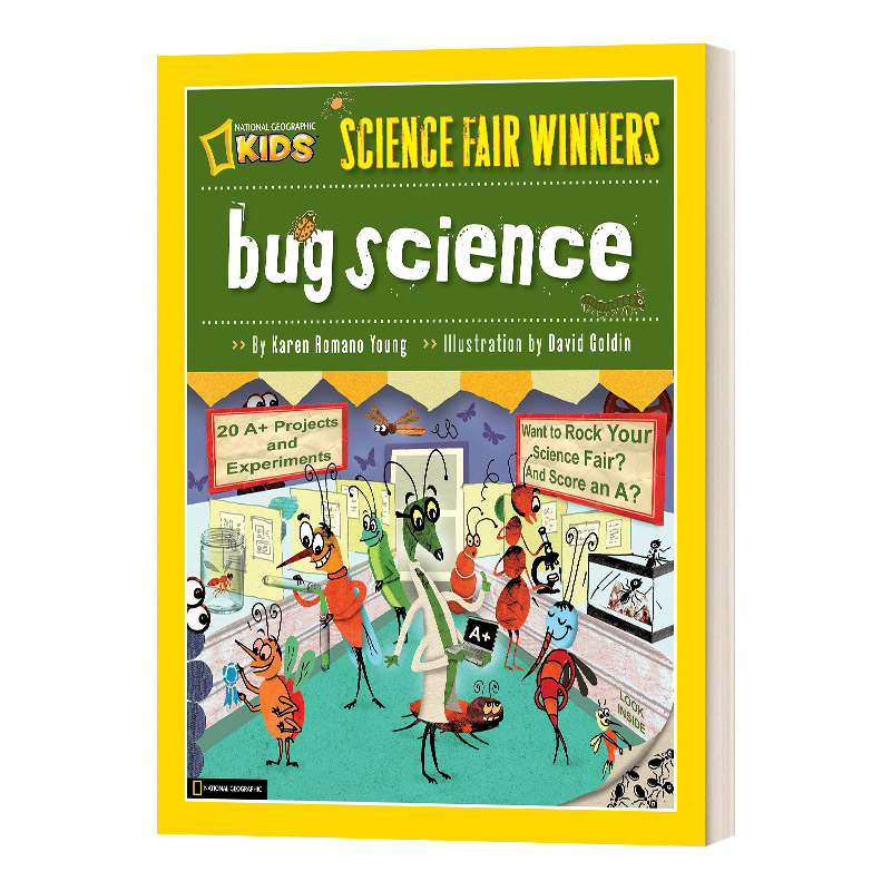 英文原版 Science Fair Winners Bug Science 科学博览会获奖者昆虫科学 20个节肢动物的项目和实验 国家地理儿童 进口英语书籍