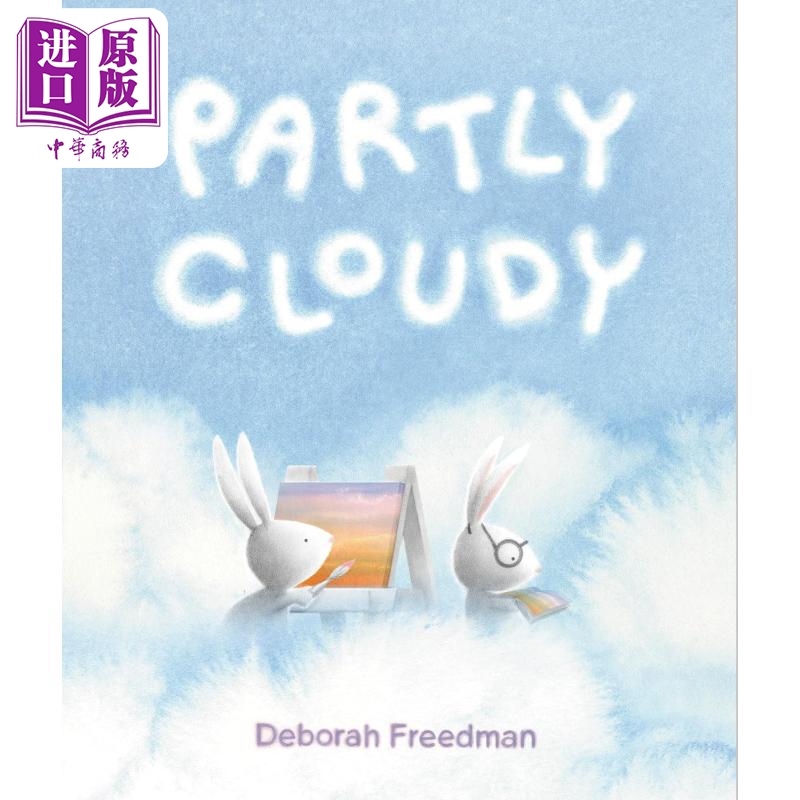 现货 多云的天气 Deborah Freedman Partly Cloudy 英文原版 儿童科普绘本 图画故事书 精装精品绘本 进口童书 4-8岁【中商原版】