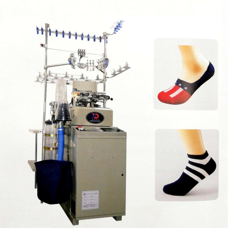 供应新款袜机明德电控自动4.5寸大口径200针护膝运动袜子针织机器