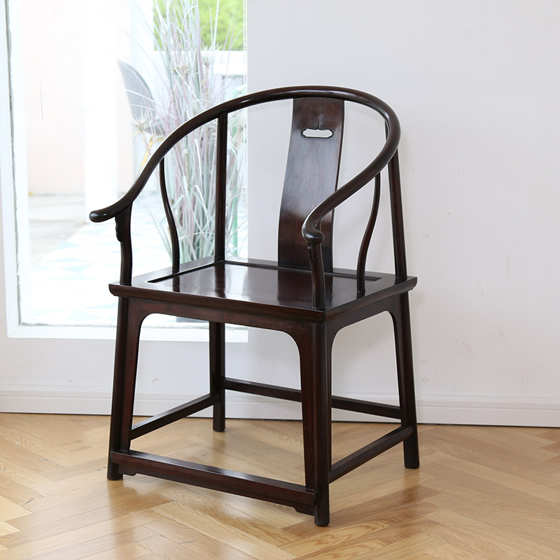 红木血檀圈椅明式中式非洲小叶紫檀官帽椅家具