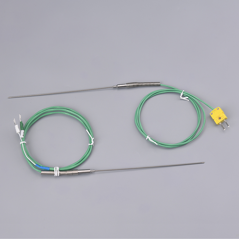 K型探针式铠装热电偶高精度耐高温800℃可弯曲AISI316L材质测温针