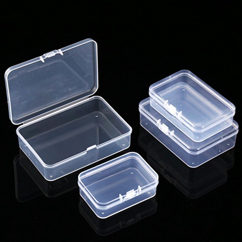 钉子收纳盒透明小收纳盒长方形正方形PP盒塑料盒子饰品零件