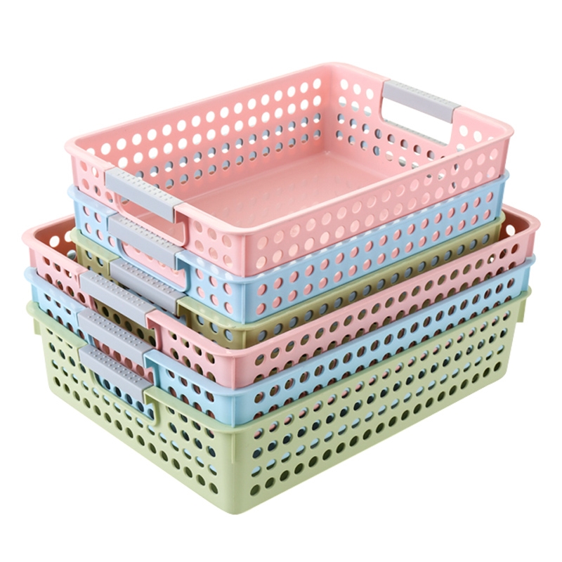 Basket office storage basket plastic A4 basket magazine rack