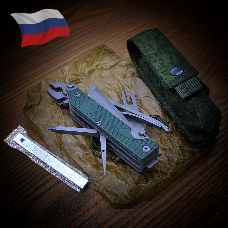 俄罗斯军版公发原品6E6户外随身工具钳子野外生存多功能折叠小刀