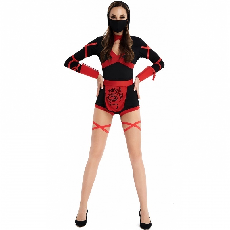 S-XXL 欧美万圣节女装 Ninja Cosplay 日本火影忍者服装 游戏制服