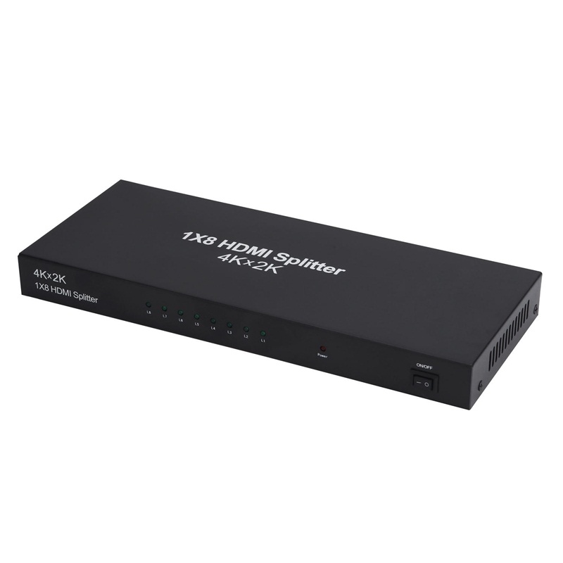 HDMI高清分配器1进8出4K*2K电视卖场拼接屏码流仪机顶盒分配器
