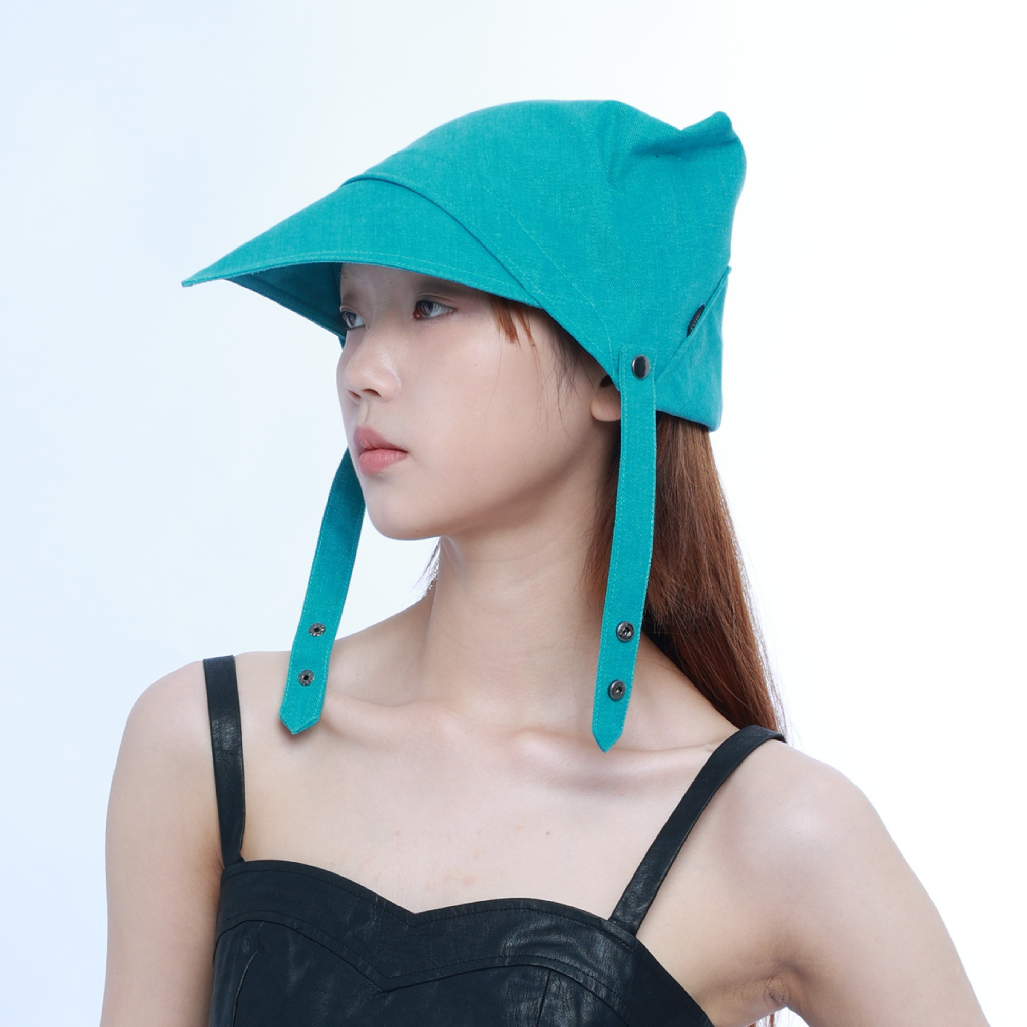 YEZI OD 原创设计小众双面可戴先锋创意可拆飞行帽子女时尚骑士帽