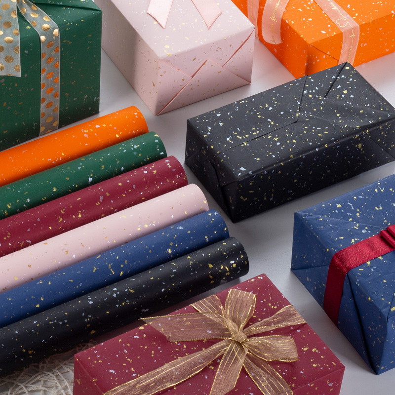 生日圣诞节日加厚超大高级感礼品礼物装饰礼盒包装纸书皮包书纸