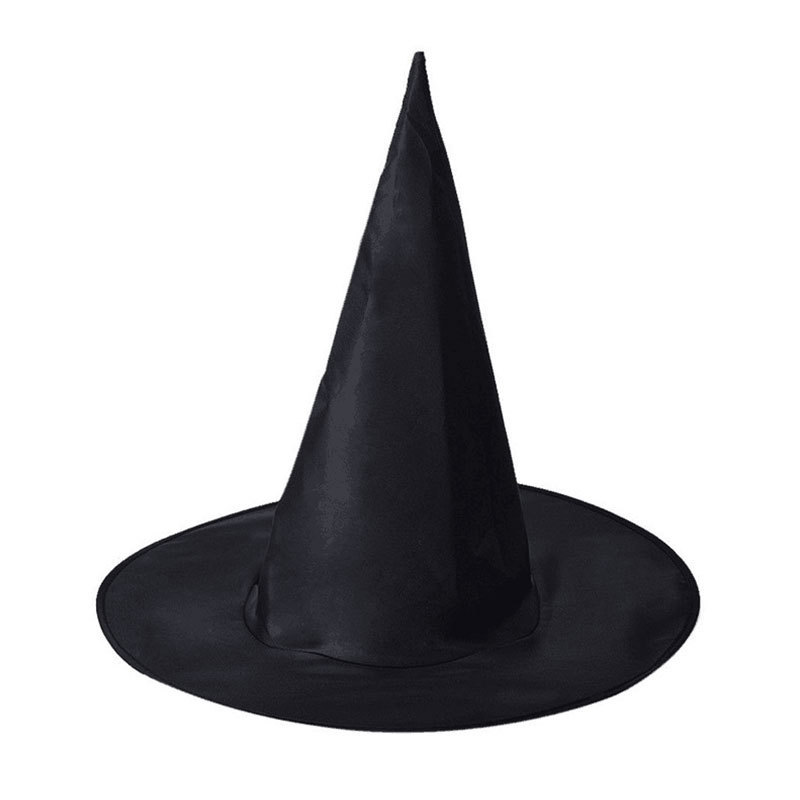 跨境万圣节帽子黑色牛津布巫师帽化妆服饰道具哈利周边魔法女巫巫