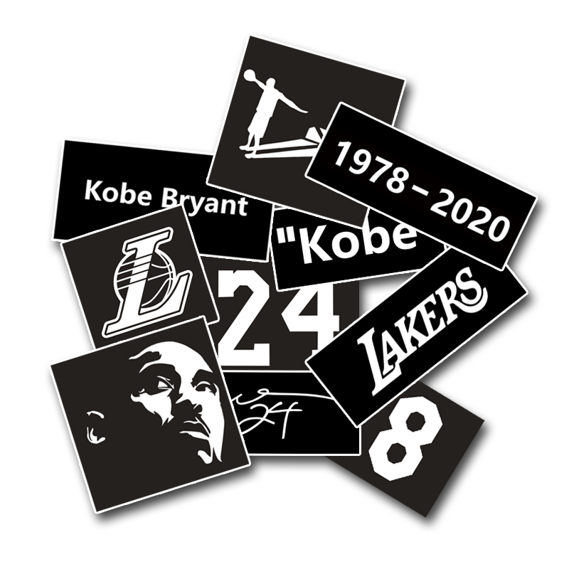 BOB球鞋定制科比Kobe Bryant系列镂空贴纸刮刮乐工具套装湖人队24