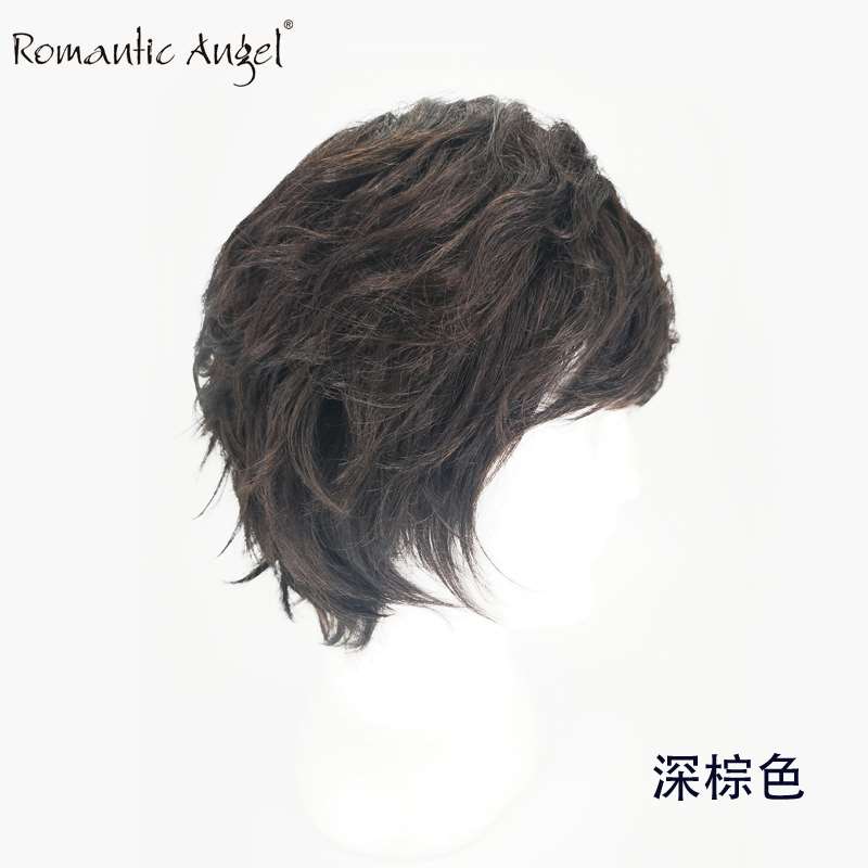 新品韩版风格年轻男士假发头套个性非主流中年男假发头套发短卷发