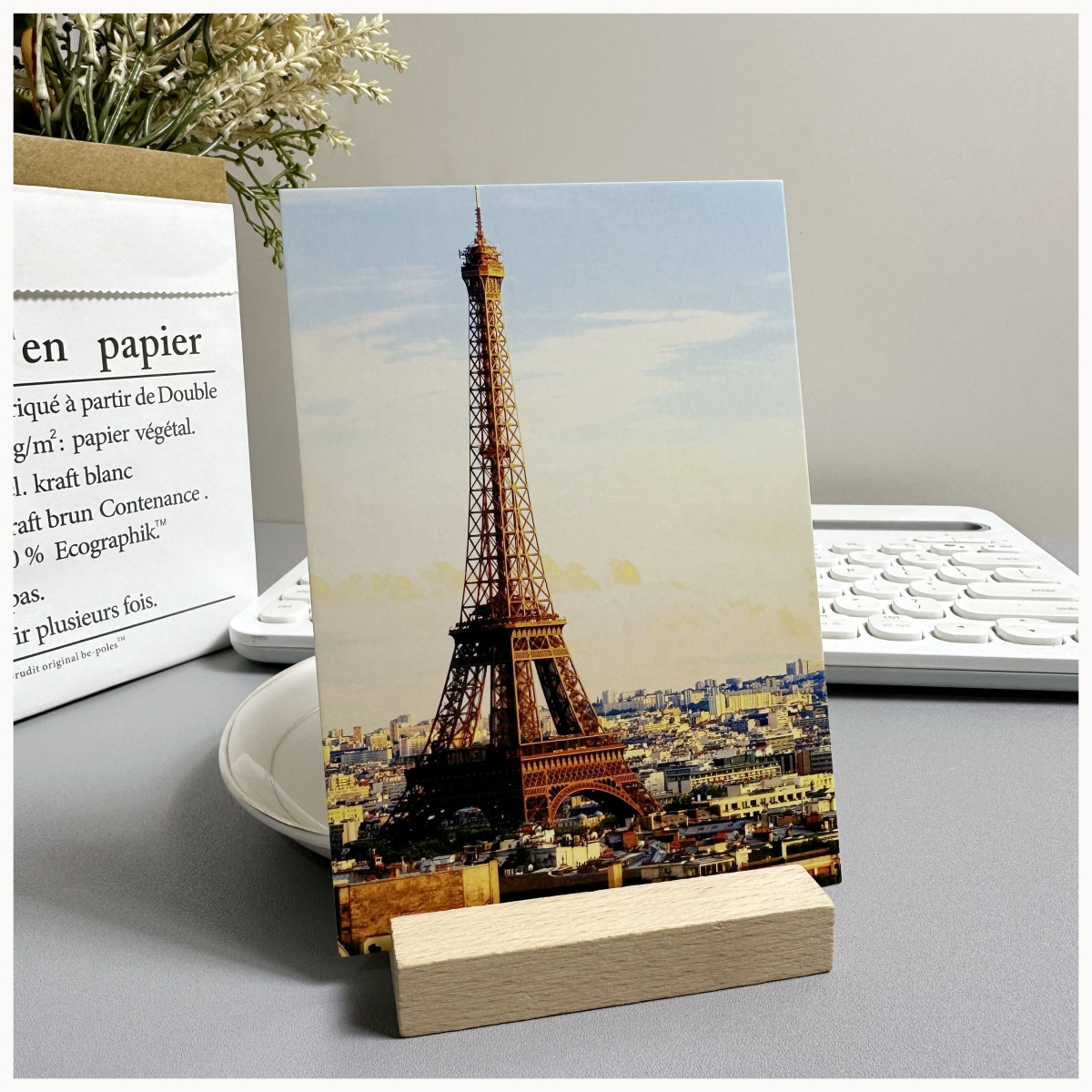 30张世界著名旅游城市风景明信片巴黎卡片埃菲尔铁塔凯旋门卢浮宫