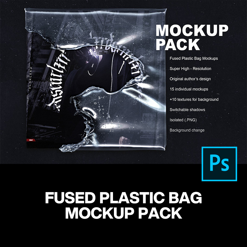 15款潮流复古音乐专辑封面塑料包装设计贴图ps样机素材展示效果图