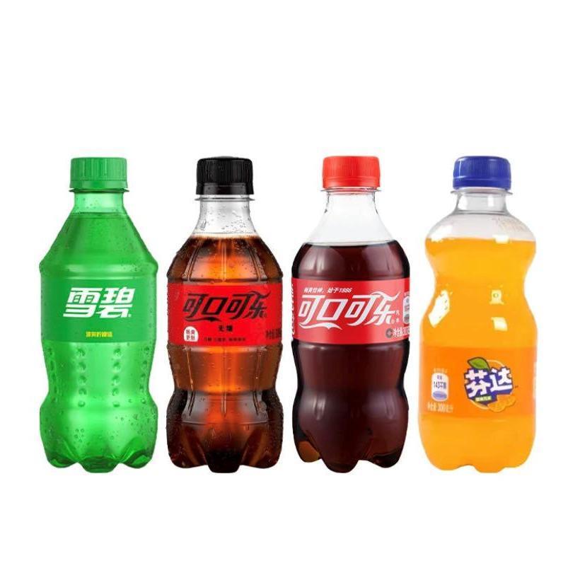 【碳酸饮料】可口可乐饮料小瓶装迷你雪碧芬达零度300ml*6瓶k
