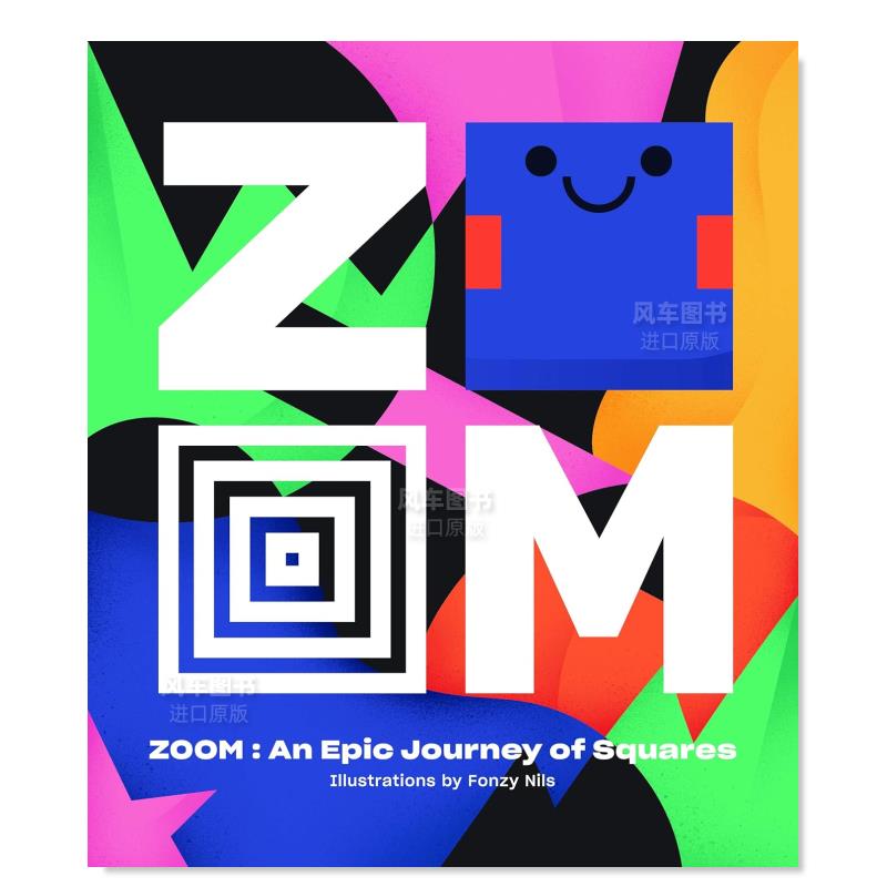 【现货】ZOOM ― An Epic Journey Through Squares,缩放-穿越正方形的史诗之旅英文儿童绘本 原版图书外版进口书籍