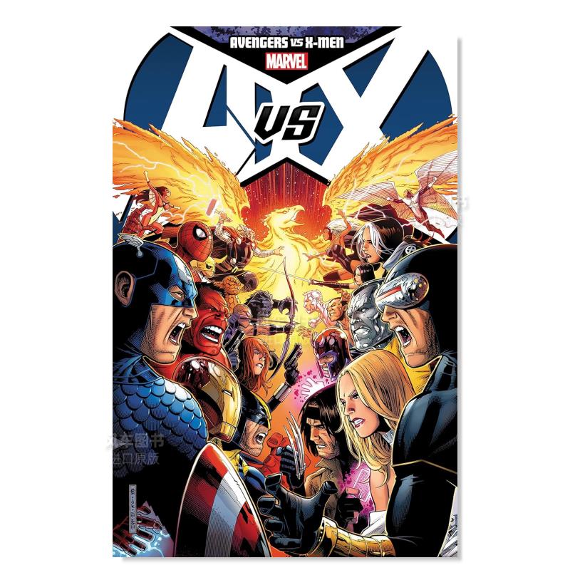 【预 售】漫威漫画 复仇者vsX战警 Avengers vs. X-Men 复仇者大战X战警 英文漫画书原版进口图书 超级英雄系列美漫书籍 平装